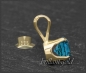 Preview: Brillant 585 Gold Anhänger, blau 0,10-0,50ct